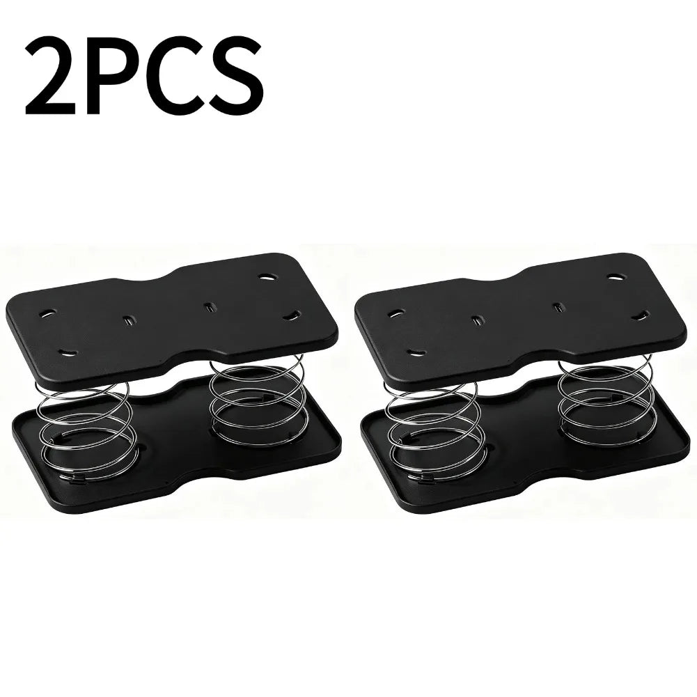 Spring-Loaded Tissue Dispenser – Auto Lift Holder for Home & Office Tissue Box Dispenser Axl Black 2PCS
