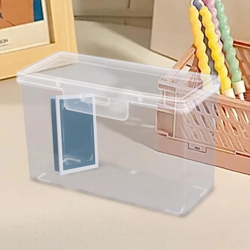 Transparent Playing Card & Business Card Storage Box with Lid Card Storage Box Axl