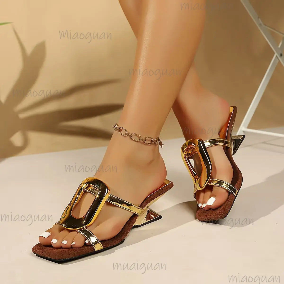 Women's Square Toe High Heel Sandals – Crystal Party Slippers High Heel Sandals Axl