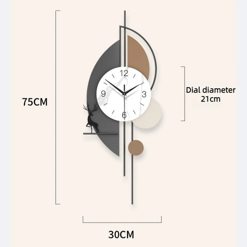 Modern Silent Wall Clock – Bamboo Wood Luxury Home Decor Silent Wall Clock Axl Wall Clock