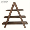 3-Tier Wooden Serving Tray | Rectangle Cupcake Stand & Platter Tiered Serving Tray Axl 1PCS