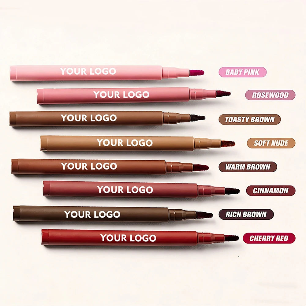 8-Color Frosted Velvet Lip Liner – Waterproof Vegan Private Label Lip Liner Axl