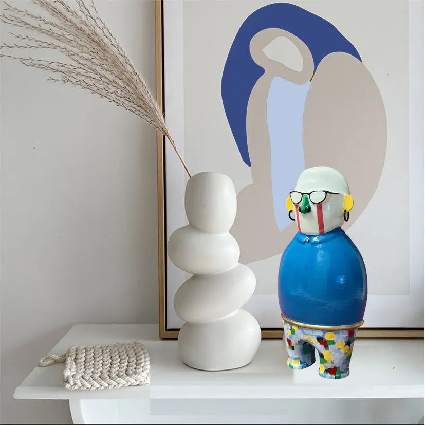 Nordic Ceramic Figurines – Luxury Modern Art Décor Ornament Ceramic Art Figurine Axl