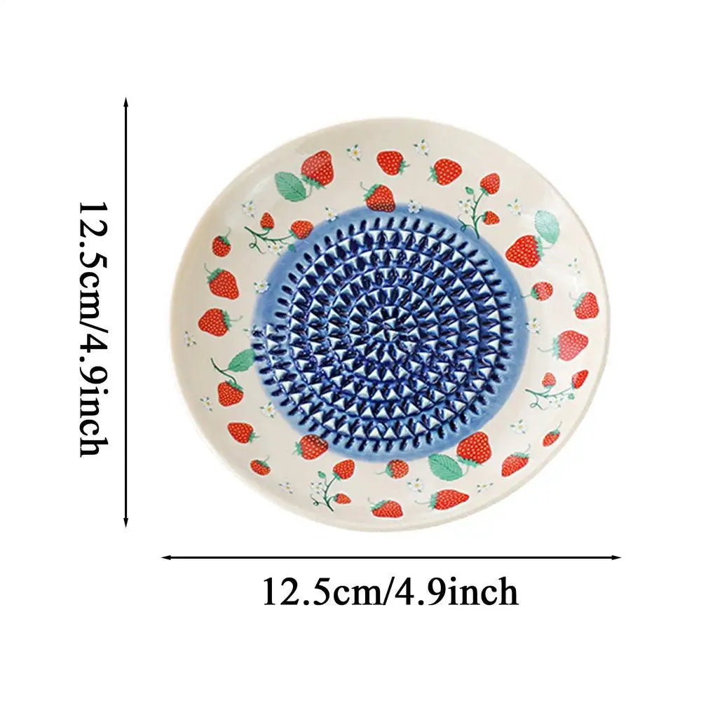 Ceramic Garlic & Ginger Grater Plate – Multi-Use Kitchen Tool Ceramic Grater Plate Axl 01