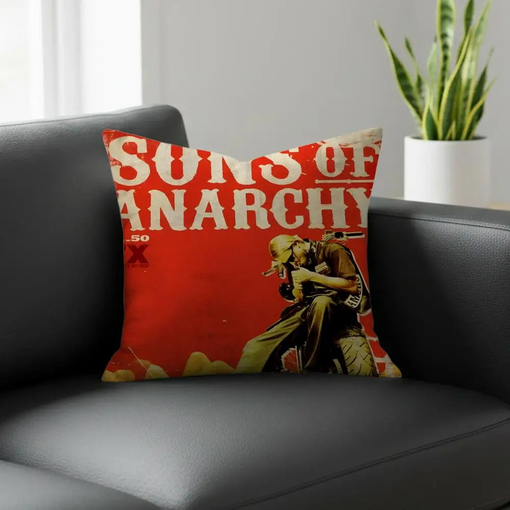 Sons of Anarchy Linen Cushion Cover | Sofa & Bedroom Decor Decorative Cushion Cover Axl White7 40X40cm