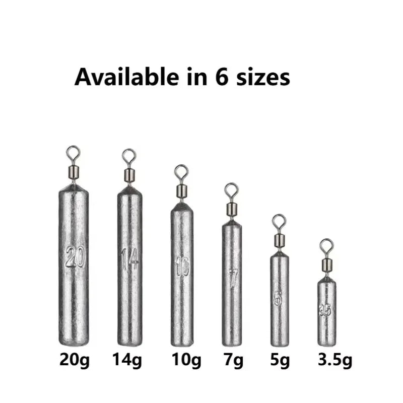15-Piece Drop Shot Sinker Kit – 3.5g to 20g Fishing Weights Fishing Sinker Kit Axl