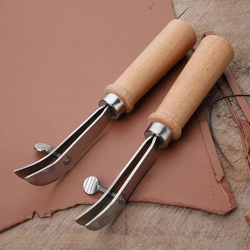 Adjustable Leather Edge Groover & Slotting Cutter | DIY Craft Leather Craft Tool Axl