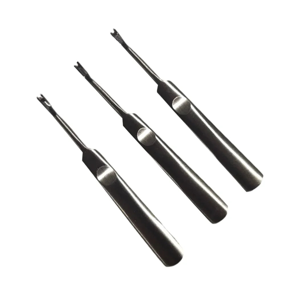 3-Piece Leather Groover Set – U & V Shape Manual Slotting Tools Leather Craft Tool Axl 3pcs