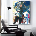 Pretty Derby Anime HD Canvas Wall Art Poster | Home Decor Canvas Wall Poster Axl Black14 40X50cmFrameless