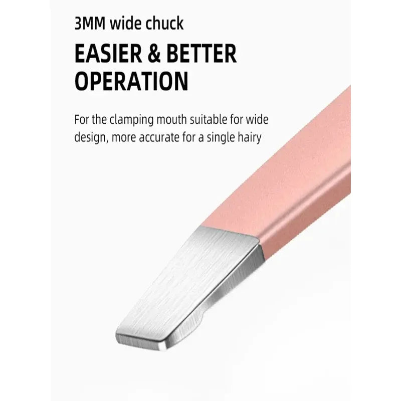 4-Set Pink Slant Tip Stainless Steel Precision Tweezers Precision Tweezers Set Axl