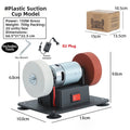 Mini Electric Bench Grinder – Dual Wheel Desktop Grinder Bench Grinder Axl ABS Base