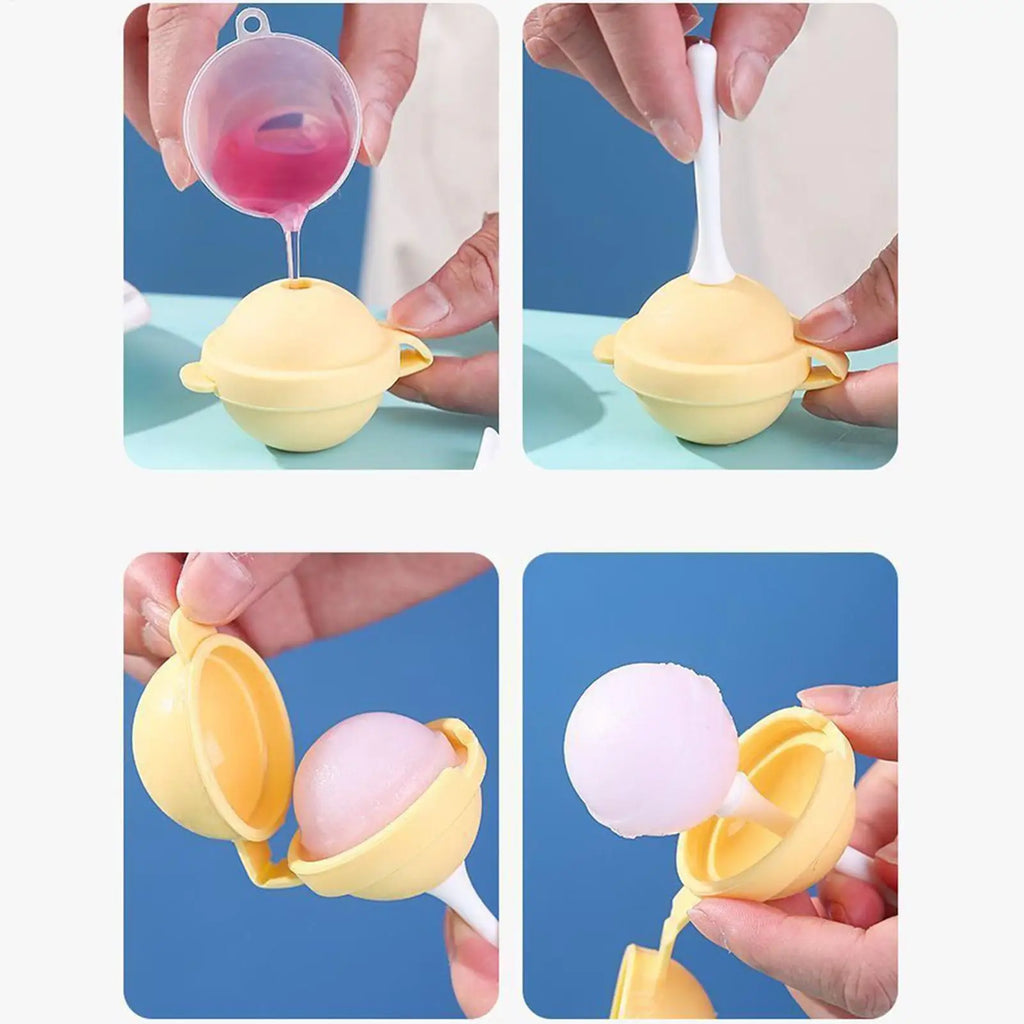 Silicone Lollipop Molds Set of 4 – Non-Stick Reusable Candy Molds Candy & Dessert Mold Axl