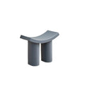 Nordic Minimalist Plastic Low Stool – Modern Home Entry Seat Home Accent Stool Axl gray-blue