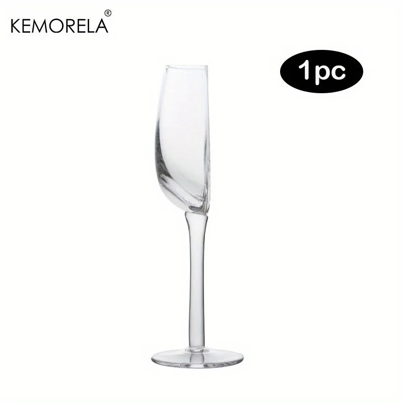 KEMORELA Semi-Circular Novelty Wine & Champagne Glasses Novelty Wine Glasses Axl 1PCS