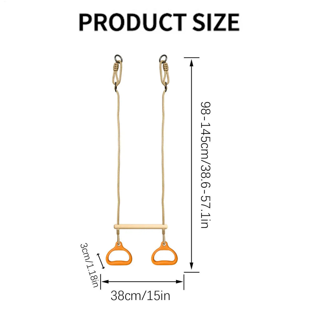 Ergonomic Monkey Bar Trapeze Swing for Kids & Adults Trapeze Swing Bar Axl