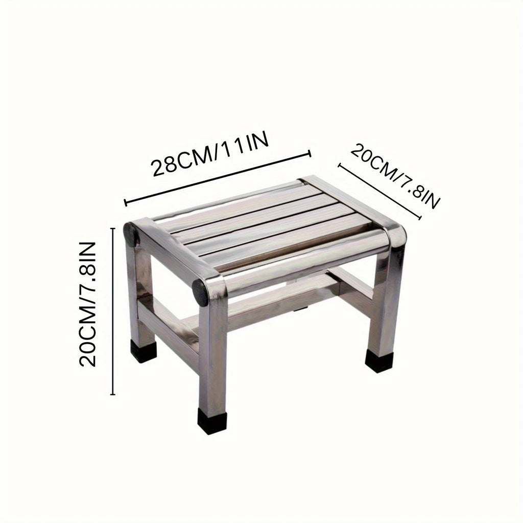 Heavy Duty Stainless Steel Step Stool – Camping, Beach & Home Outdoor Step Stool Axl height 20cm