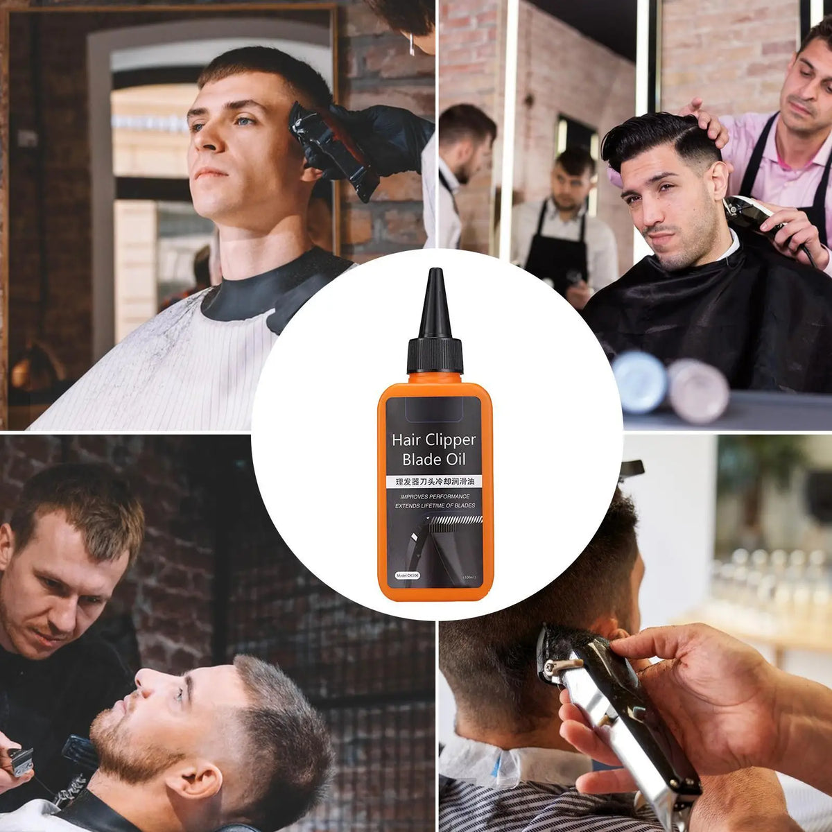 Hair Clipper Oil Lubricant 100ml – Trimmer & Scissor Grease Clipper Lubricant Oil Axl