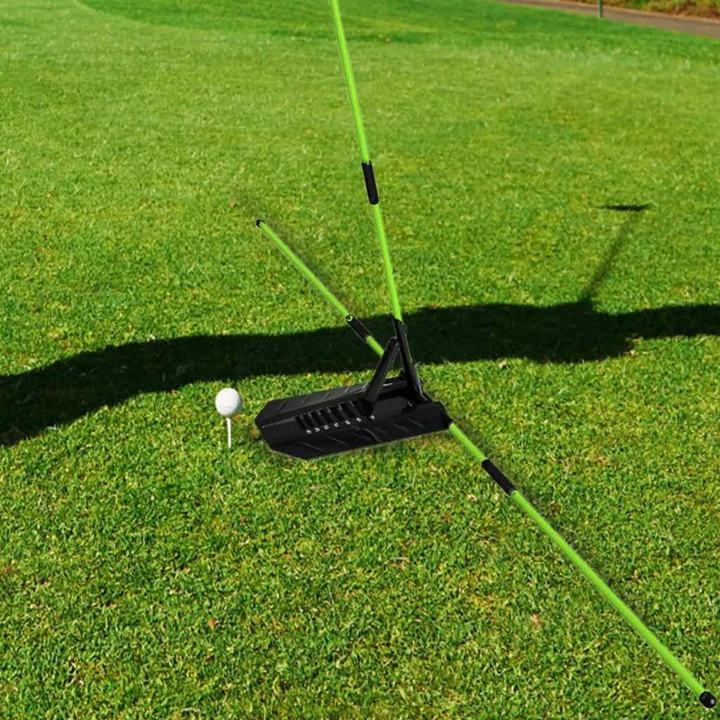 Golf Alignment Stick Holder – Portable Swing Training Aid Golf Swing Trainer Axl