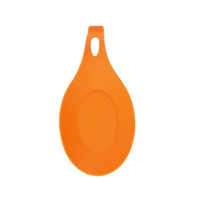 Silicone Spoon Rest & Utensil Cushion – Heat-Safe, Easy Clean Spoon Rest Axl Orange