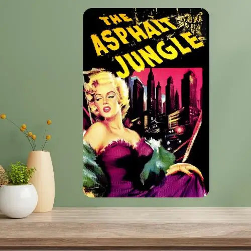 Asphalt Jungle Classic Movie Metal Poster Sign – Retro Wall Art Metal Wall Sign Axl aluminum sign aluminum 20x30cm