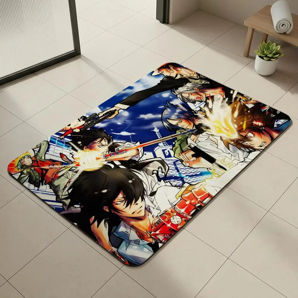 Anime Hitman Reborn Diatomite Bath Mat – Quick Dry Non-Slip Diatomite Bath Mat Axl White2 40x60cm