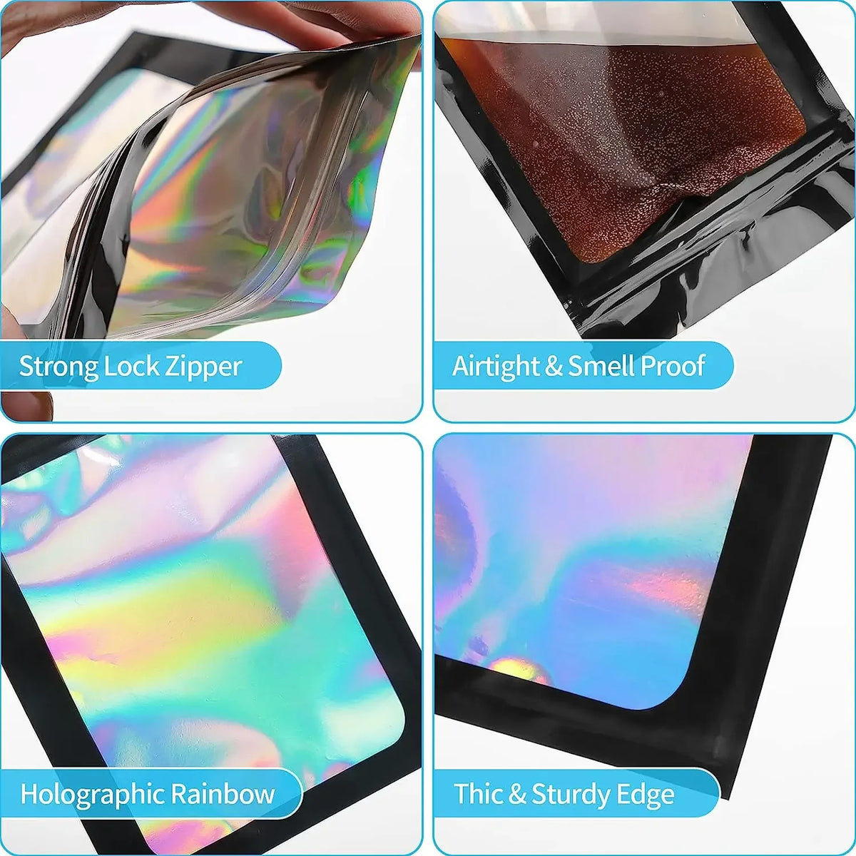 Holographic Sealed Storage Bags – Small Items & Art Supplies Holographic Storage Bags Axl