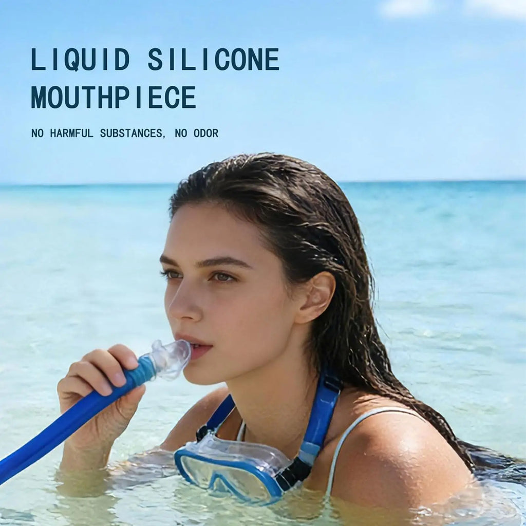Adult Dry Snorkel – Food Grade Silicone Underwater Breathing Tube Dry Snorkel Tube Axl