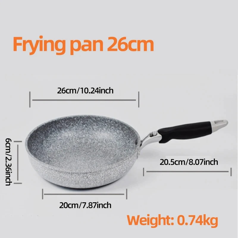 KEMORELA Stone Non-Stick Frying Pan 20–28cm | Gas & Induction Non-Stick Frying Pan Axl 26cm Frying pan