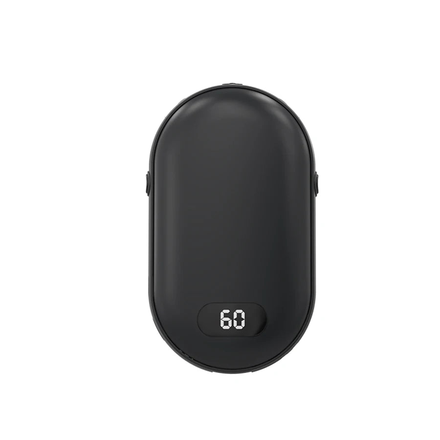 2-in-1 Hand Warmer Power Bank – USB Rechargeable Pocket Heater Hand Warmer Power Bank Axl black