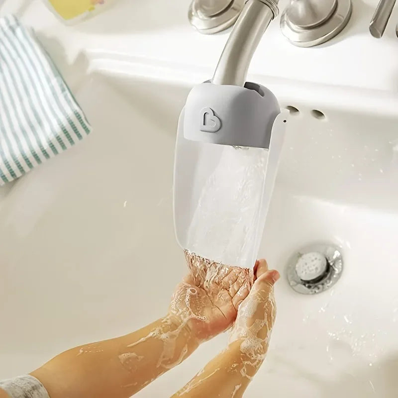 Baby Faucet Extender – Adjustable Angle Hand Wash Aid | Grey Baby Faucet Extender Axl