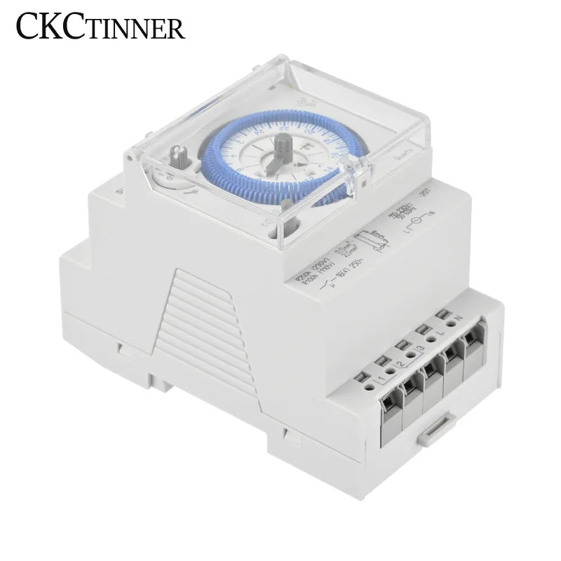 DIN Rail Mechanical Timer Switch 24H 96 Segments 16A | SUL181D Mechanical Timer Switch Axl