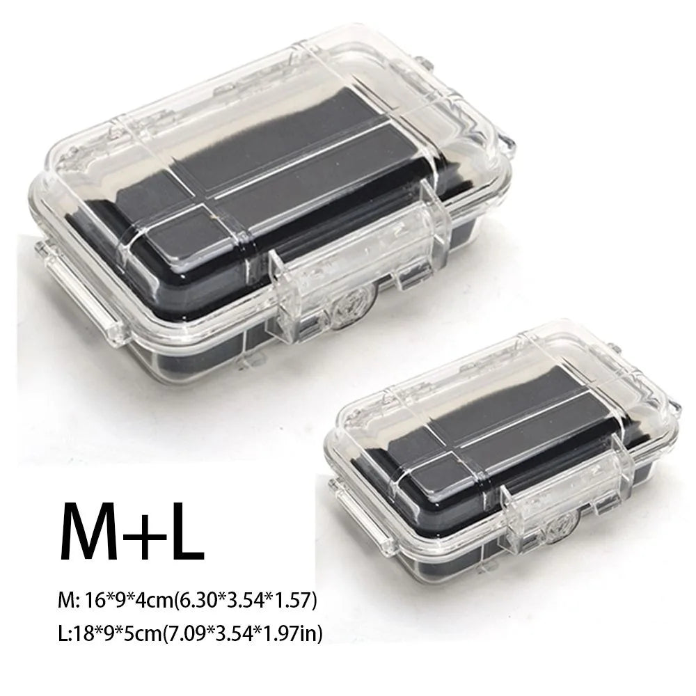 Waterproof Shockproof ABS Dry Box – Outdoor Storage Case S/M/L Waterproof Dry Box Axl M-L
