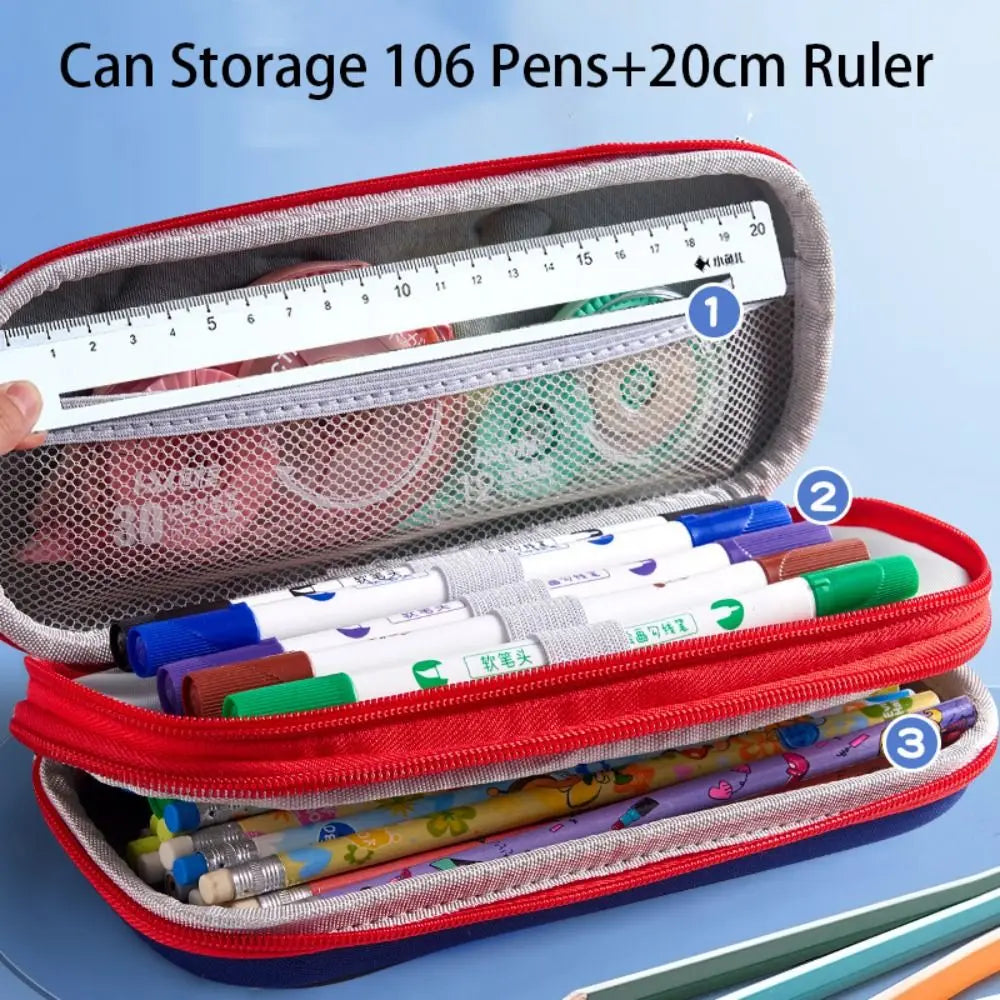 3D EVA Pencil Case – Large Capacity Waterproof Pen Organizer Pencil Case Axl
