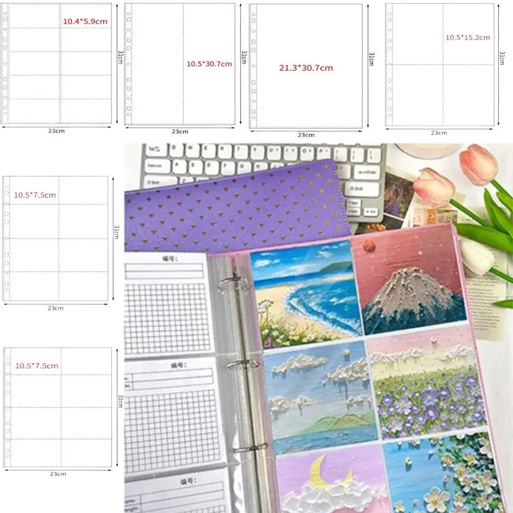 A4 Kpop Binder Refill Sheets – 10 Pc Multi-Pocket PP Sleeves Binder Refill Sleeves Axl
