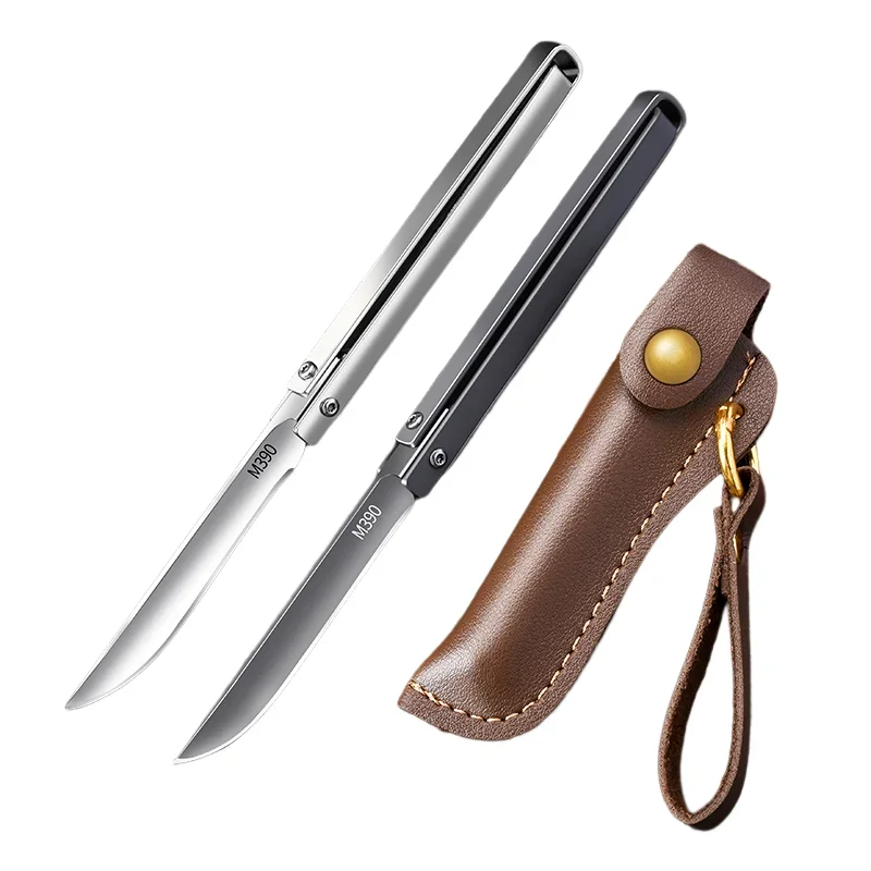 PLYS M390 Folding Pocket Knife – Portable Fruit & Outdoor Blade Folding Pocket Knife Axl 2-color combination
