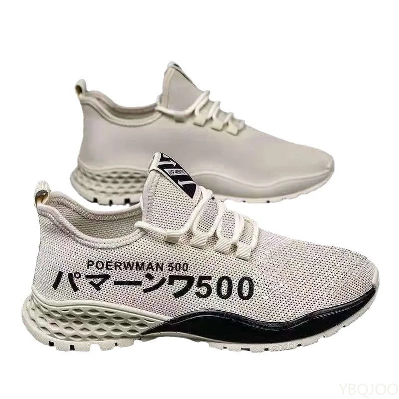 Men's Breathable Lightweight Casual Sneakers | Lace-Up Flat Men's Casual Sneakers Axl