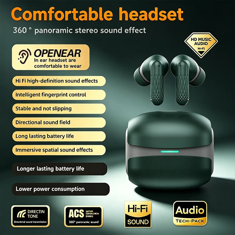 Wireless ANC In-Ear Earbuds with Charging Case | HiFi Stereo Wireless Earbuds Axl