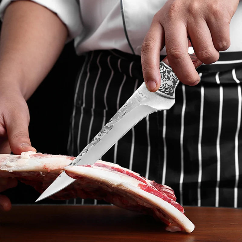 InLeung Hand Forged Boning Knife – Wood Handle Chef Knife Boning Knife Axl