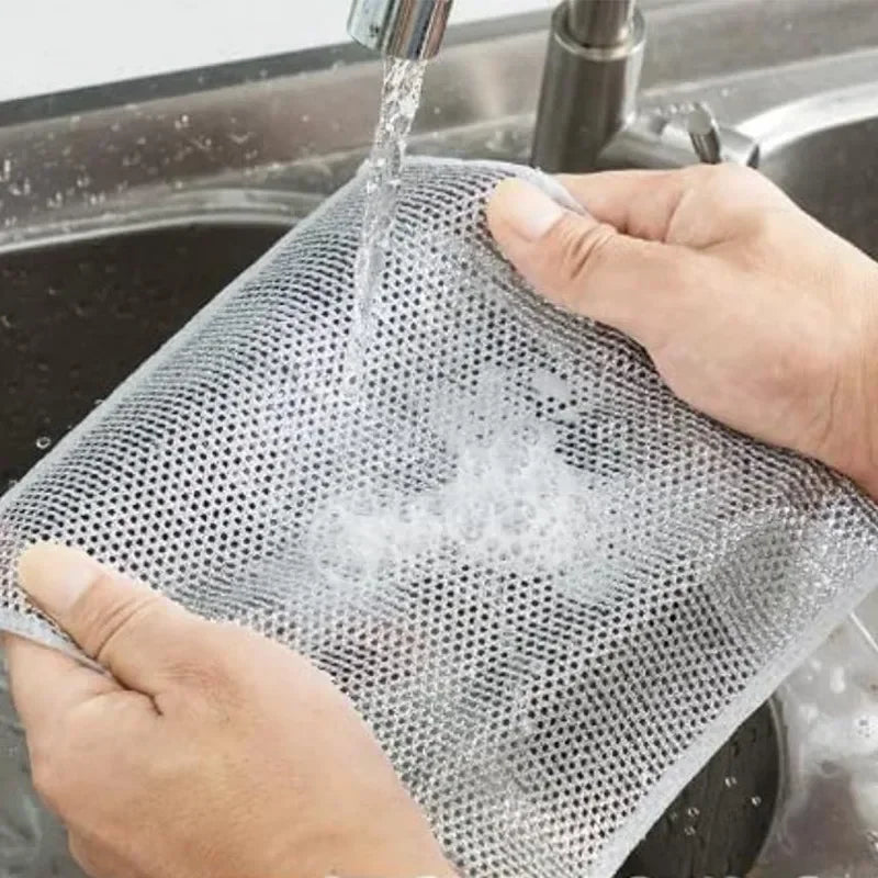 20-Pack Double-Sided Microfiber Magic Cleaning Cloths & Scrub Rags Microfiber Cleaning Cloths Axl