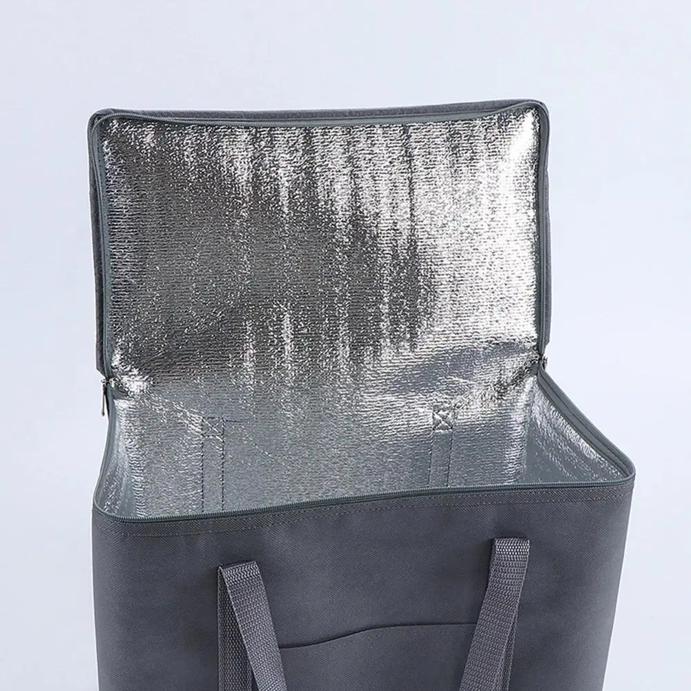 Large Insulated Grocery Bag – Foldable Reusable Cooler Tote Insulated Cooler Bag Axl