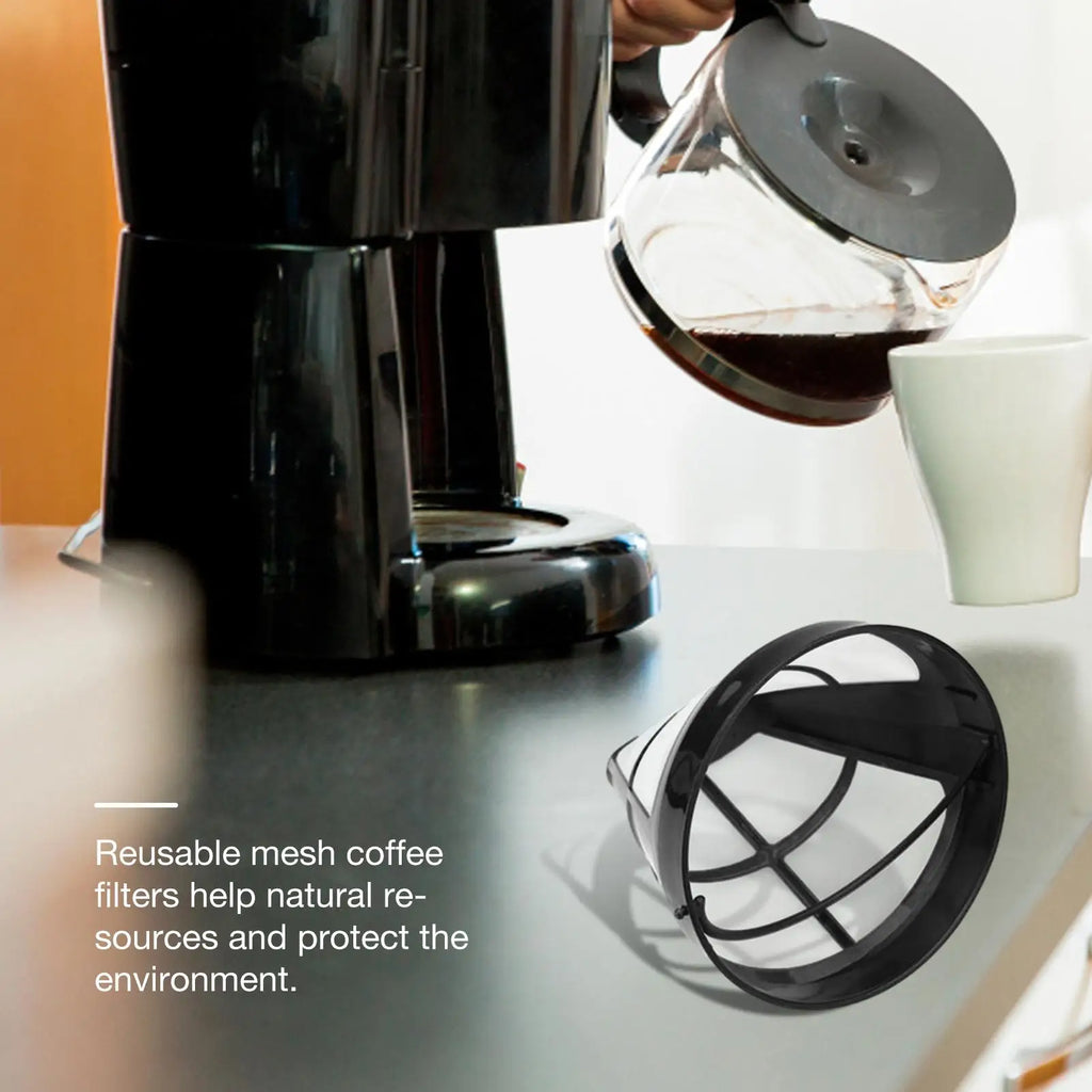 Reusable #4 Cone Coffee Filter – Nylon Mesh Basket Reusable Coffee Filter Axl