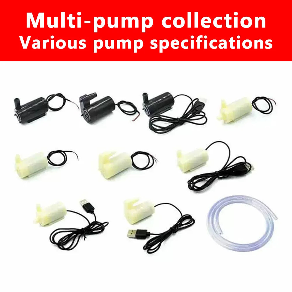 DC 3V–5V USB Mini Submersible Water Pump | Aquarium Fountain Submersible Water Pump Axl