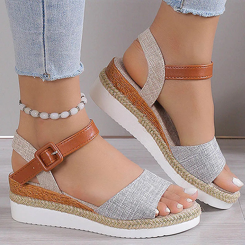 HAJINK Women's Wedge Platform Sandals – Lightweight Summer Wedge Platform Sandals Axl