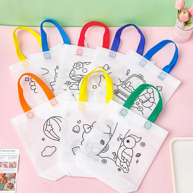 DIY Graffiti Gift Bags – 12 Bags & 144 Coloring Markers Set DIY Craft Kit Axl