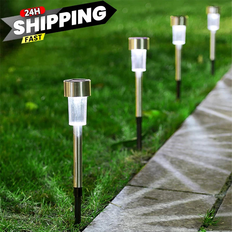 10-Pack Solar Garden Lantern Lights – Waterproof Pathway Lamps Solar Garden Lights Axl