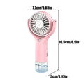 Portable Mini Handheld Mist Fan – USB Rechargeable Water Spray Handheld Mist Fan Axl Pink