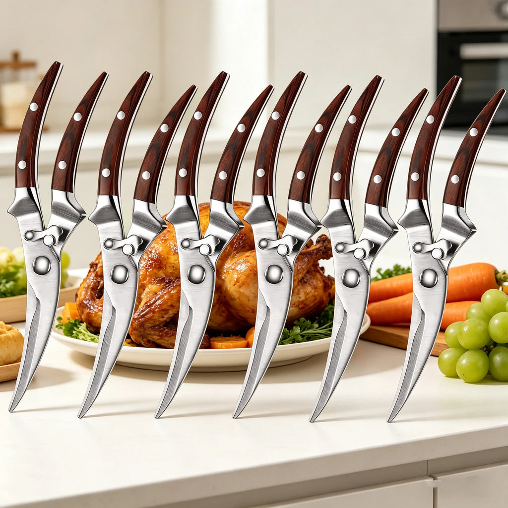 Heavy-Duty Poultry Shears – Bone Cutting Kitchen Scissors Set Kitchen Poultry Shears Axl