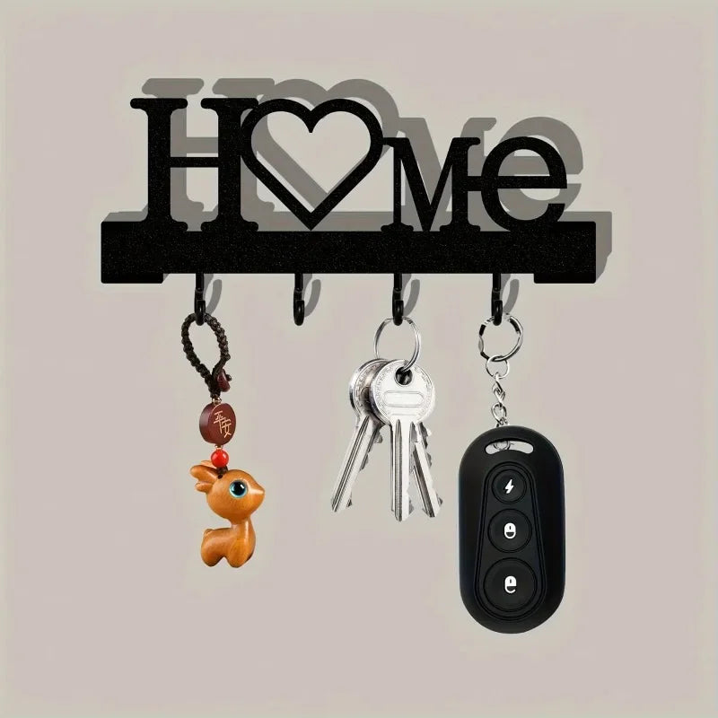 Heart-Shaped Wall Key Organizer with Hooks – No Drilling Wall Key Organizer Axl