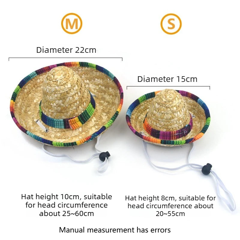 Adjustable Breathable Sun Hat for Cats & Dogs | Summer Pet Hat Pet Hat Axl