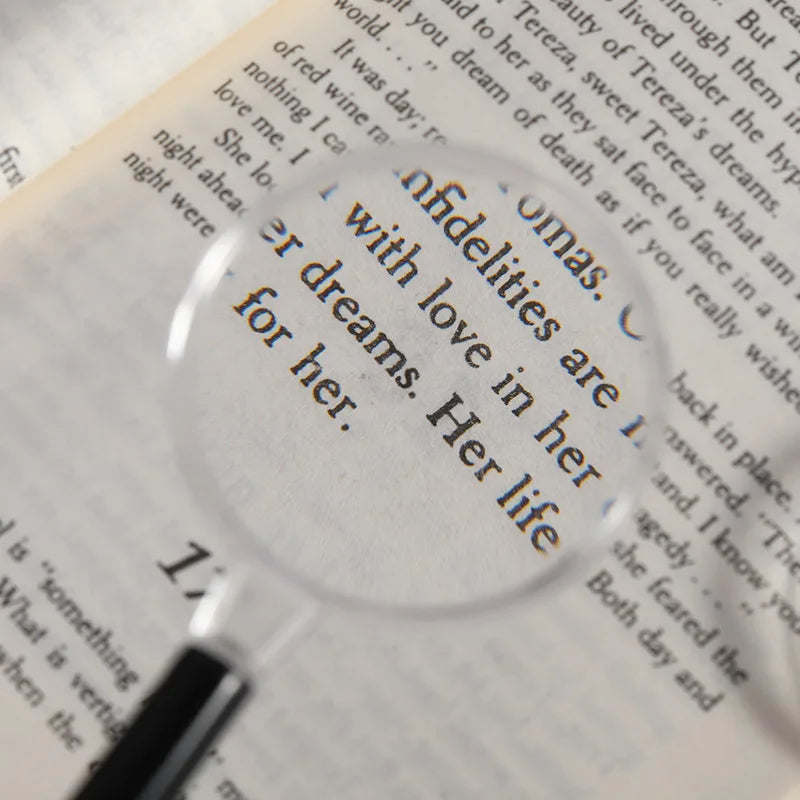 50mm Kids Handheld Magnifying Glass – HD Acrylic Lens Kids Magnifying Glass Axl black 45mm